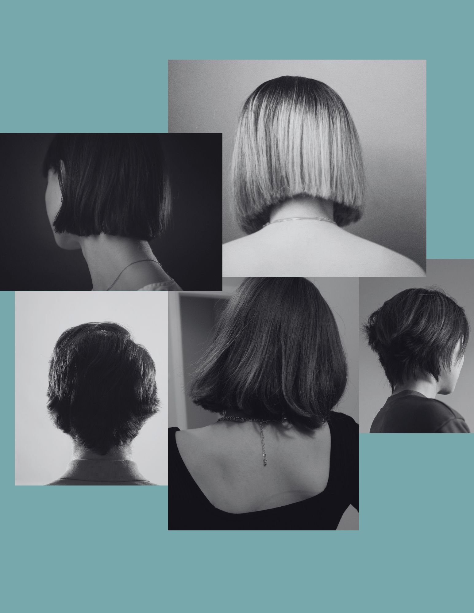 collage of classic hairstyles